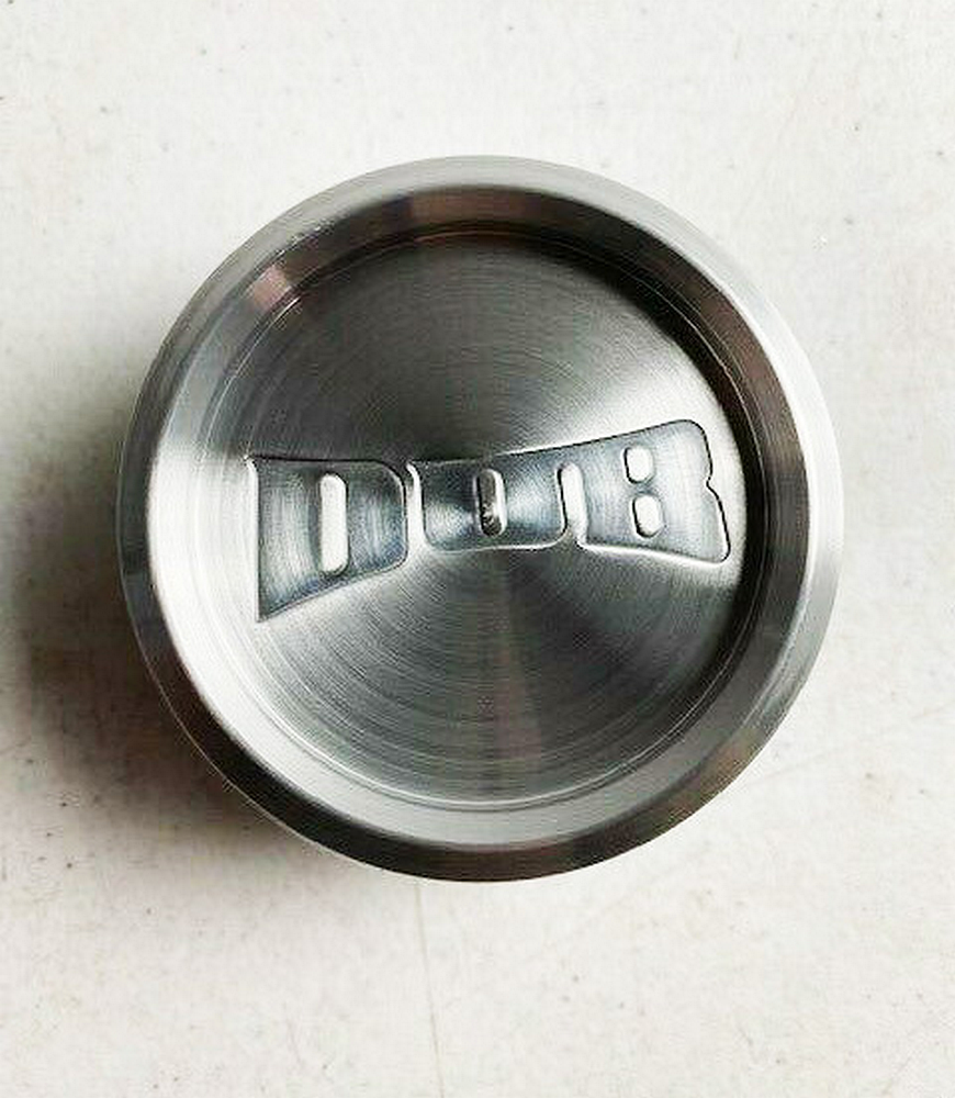 Tall 1.7" Dub Alum 3"O-ring Cap-machfnsh
