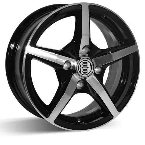 RSSW Jazz 14x6 4x100 38 73.1 Black Machined Face