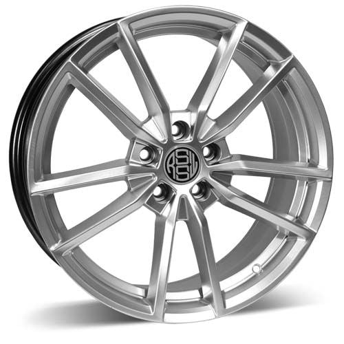 RSSW Grid 17x7.5 5x100 40 73.1 Hyper Silver