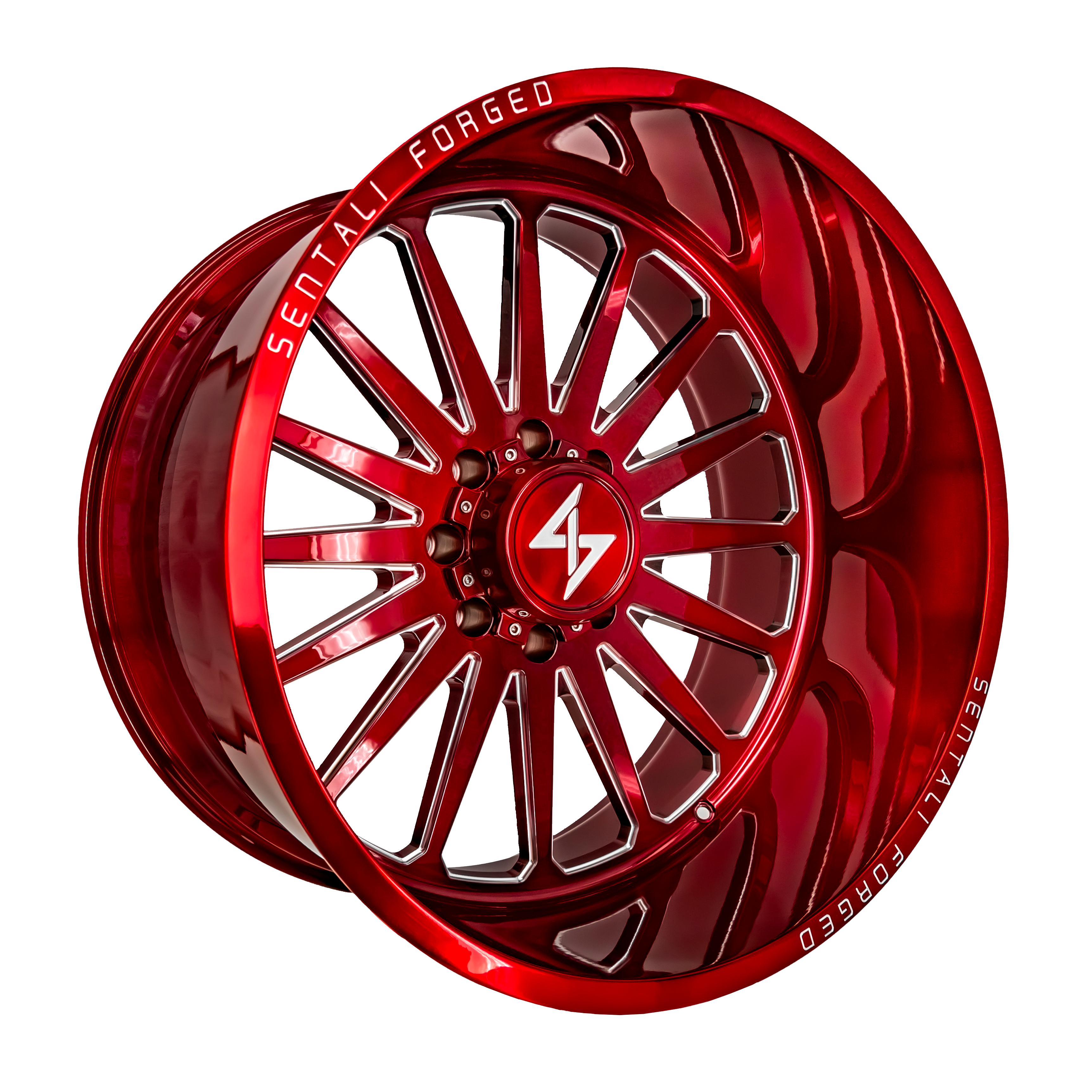 Sentali Forged SF-2 26x12 5x127 -44 71.5 Red Milled – The