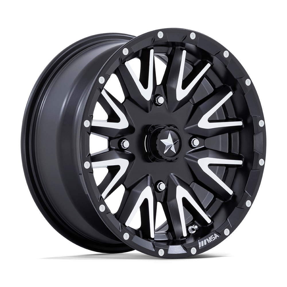 MSA Offroad Wheels M49 Creed 14x7 4x110 10 86 Matte Black Machined