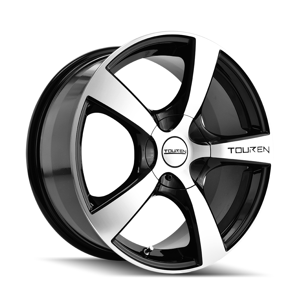 TOUREN TR9 3190 16x7 5x110 5x115 42 72.62 BLACK/MACHINED FACE/MACHINED LIP - TheWheelShop.ca