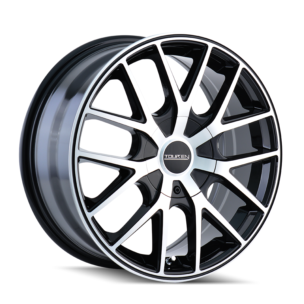 TOUREN TR60 3260 16x7 5x110 5x115 42 72.62 BLACK/MACHINED FACE/BLACK RING - TheWheelShop.ca