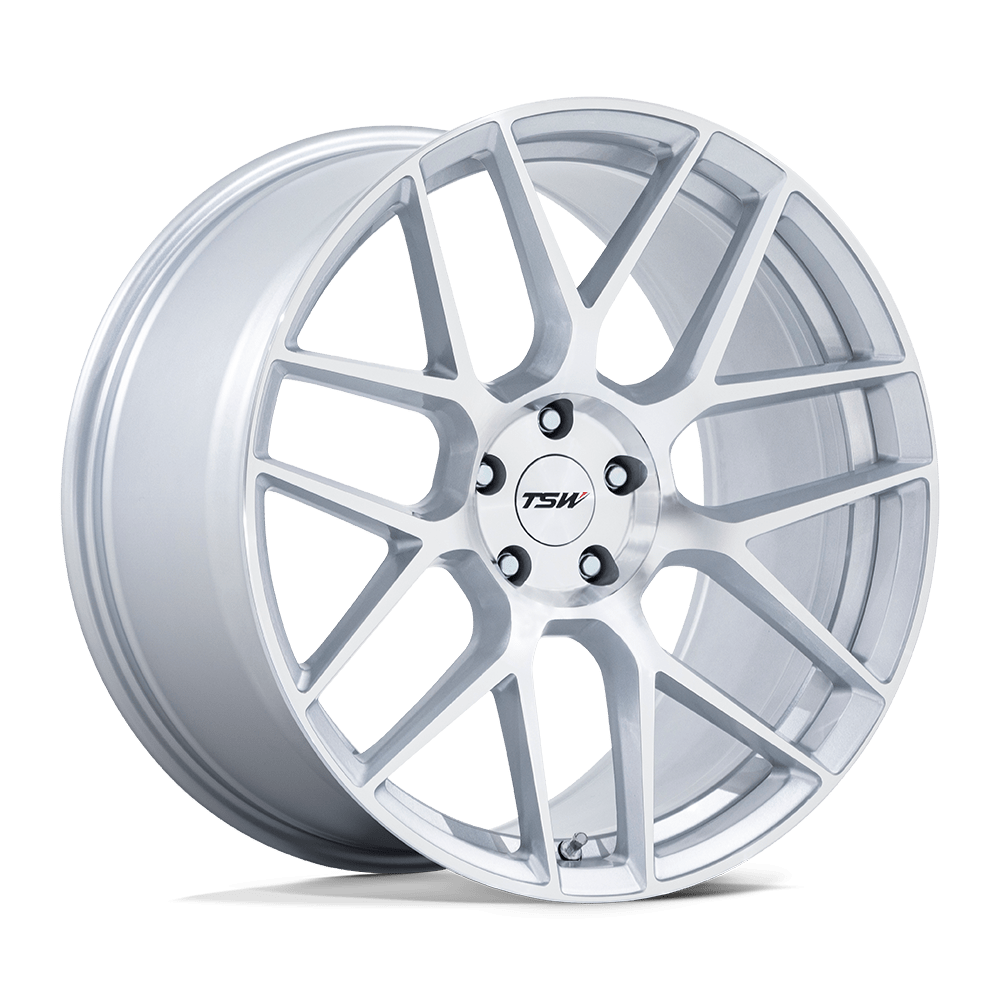 TSW Tw002 Lasarthe 20x10.5 5x112 30 66.56 Gloss Silver Machined