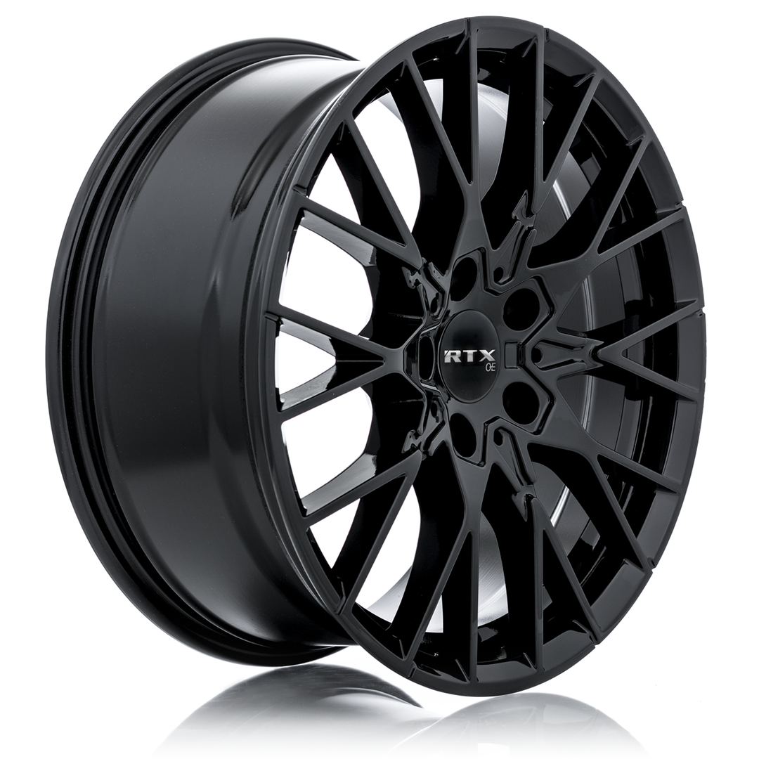 RTX BEYREUTH 18X8 5X112 35 66.6 GLOSS BLACK - TheWheelShop.ca