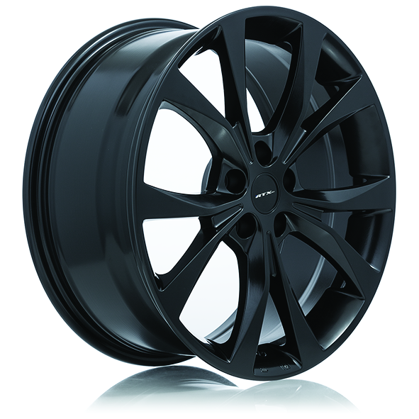 RTX FLINT 18X8 5X108 42 63.4 SATIN BLACK - TheWheelShop.ca