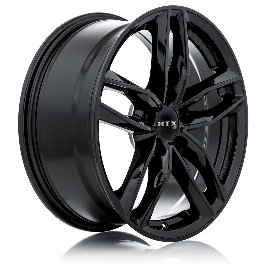RTX NUREMBERG 18X8 5X112 35 66.6 GLOSS BLACK - TheWheelShop.ca