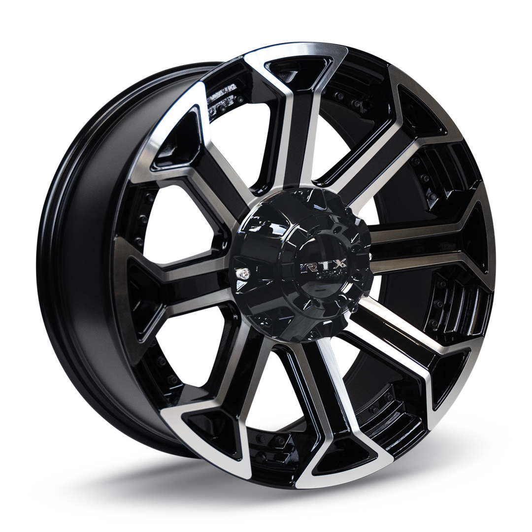 RTX PEAK (8 SPKS.) 18X9 8X170 18 125 GLOSS BLACK MACHINED