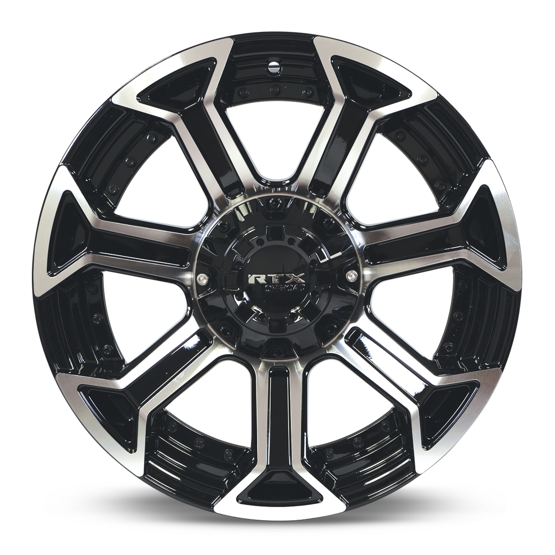 RTX PEAK 20X10 5X127 -18 71.5 GLOSS BLACK MACHINED