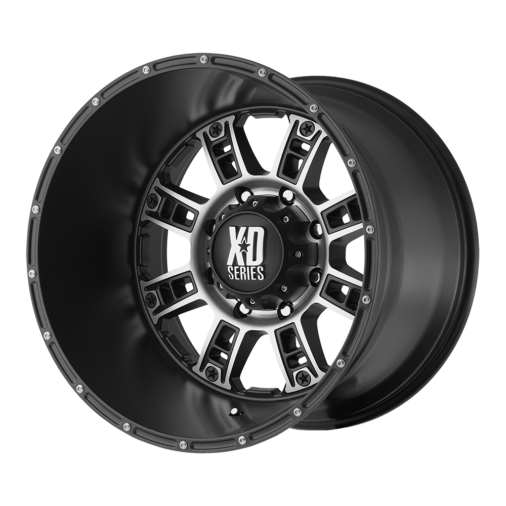 XD WHEELS XD809 RIOT 20X12 6X139.7 -44 106.1 MATTE BLACK MACHINED