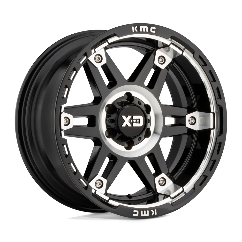 XD WHEELS XD840 SPY II 20X9 6X135 0 87.1 GLOSS BLACK MACHINED