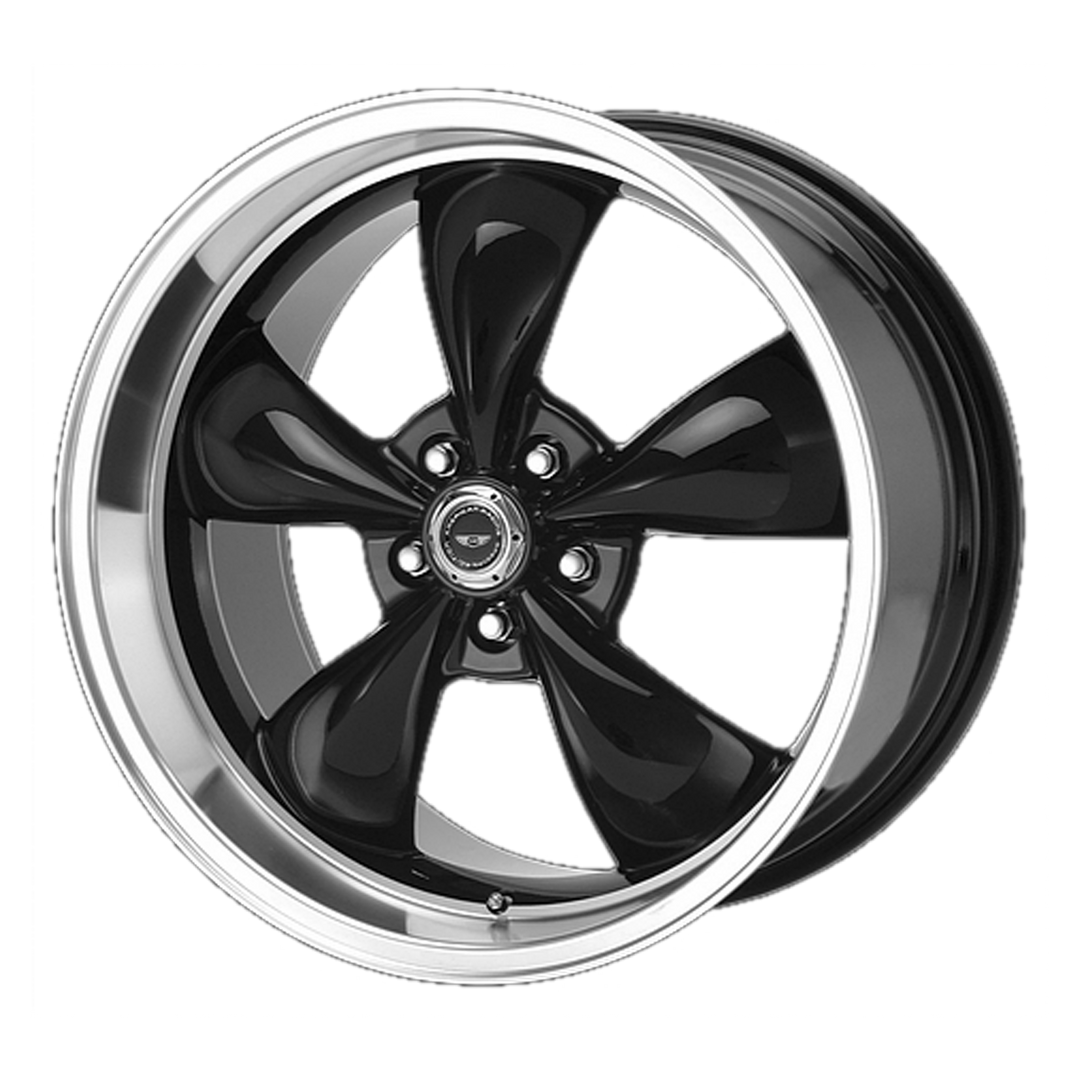 AMERICAN RACING AR105 TORQ THRUST M 16X7 5X110 35 65.07 GLOSS BLACK MACHINED LIP