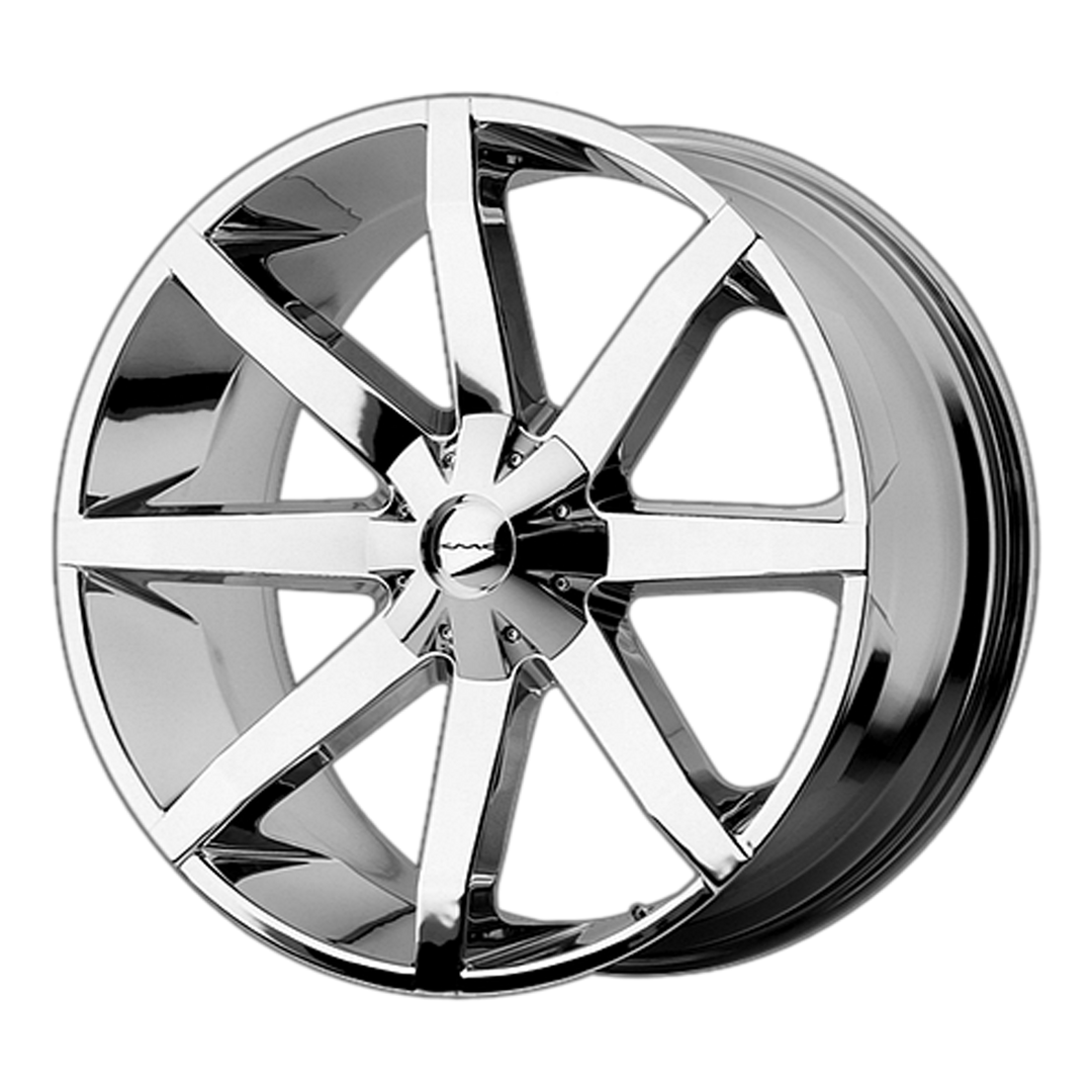 KMC WHEELS KM651 SLIDE 20X8.5 5X135 / 5X139.7 10 87.1 CHROME
