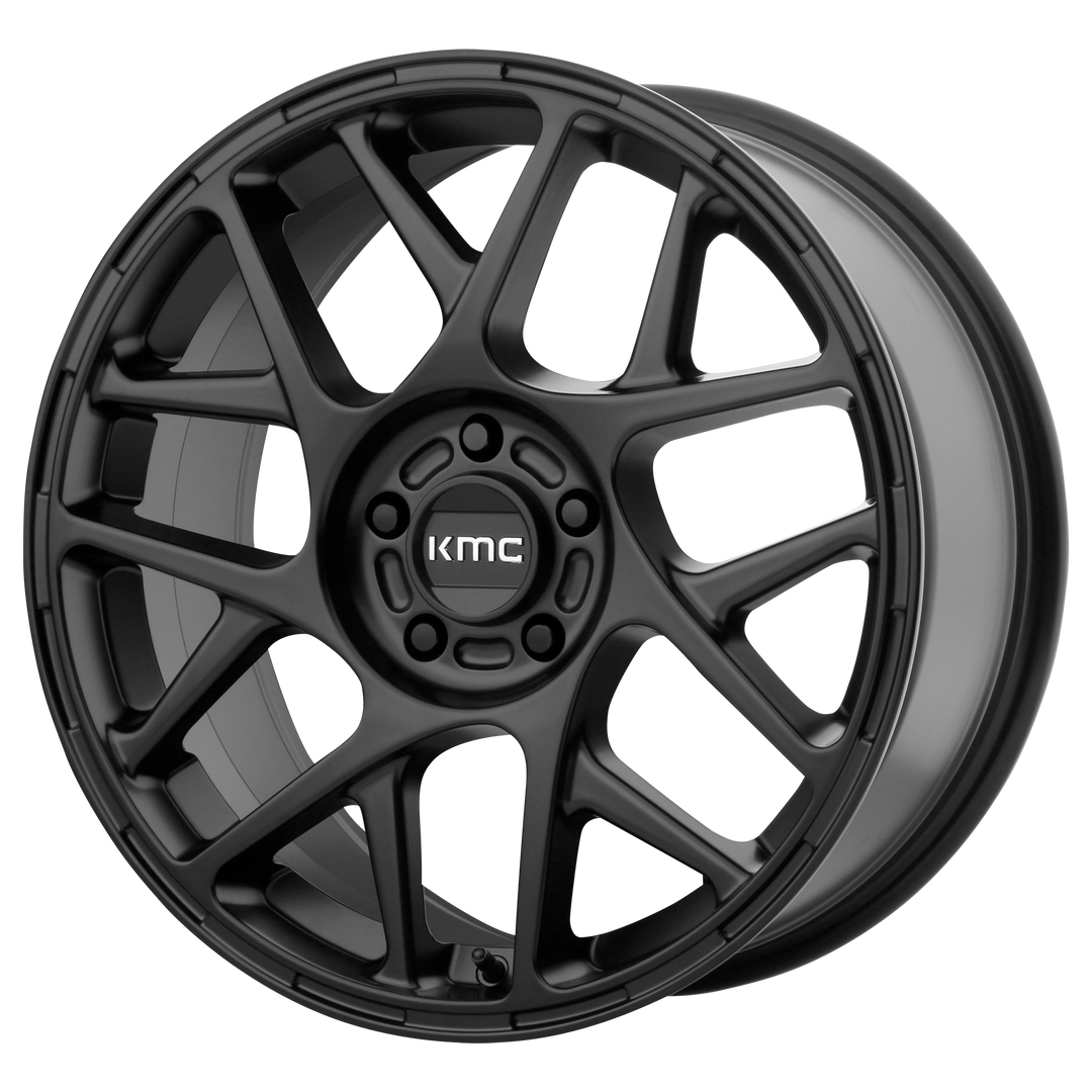 KMC WHEELS KM708 BULLY 17X8 5X108 38 72.56 SATIN BLACK