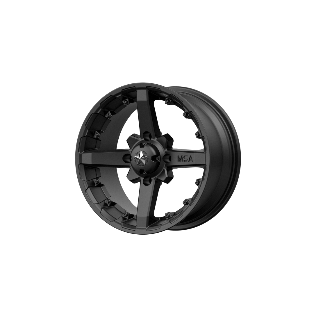 MSA Offroad Wheels M23 Battle 14x7 4x110 10 86 Flat Black