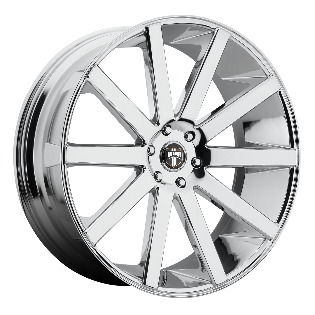 DUB 1PC S120 SHOT CALLA 26X10 6X139.7 20 106.1 CHROME PLATED