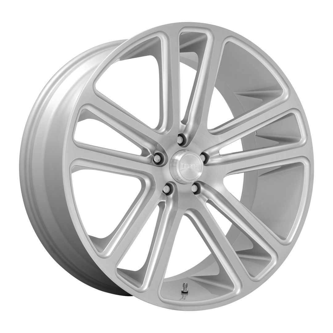 DUB 1PC S257 FLEX 22X9.5 6X135 30 87.1 GLOSS SILVER BRUSHED FACE