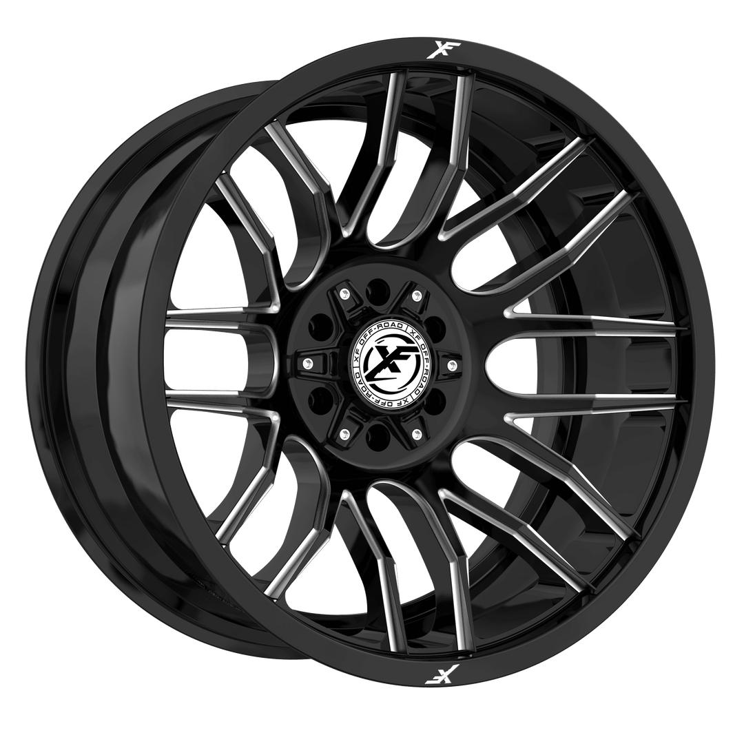XF Offroad XF-232 20x10 8x165.1 / 8x170 -24 125.2 Gloss Black Milled