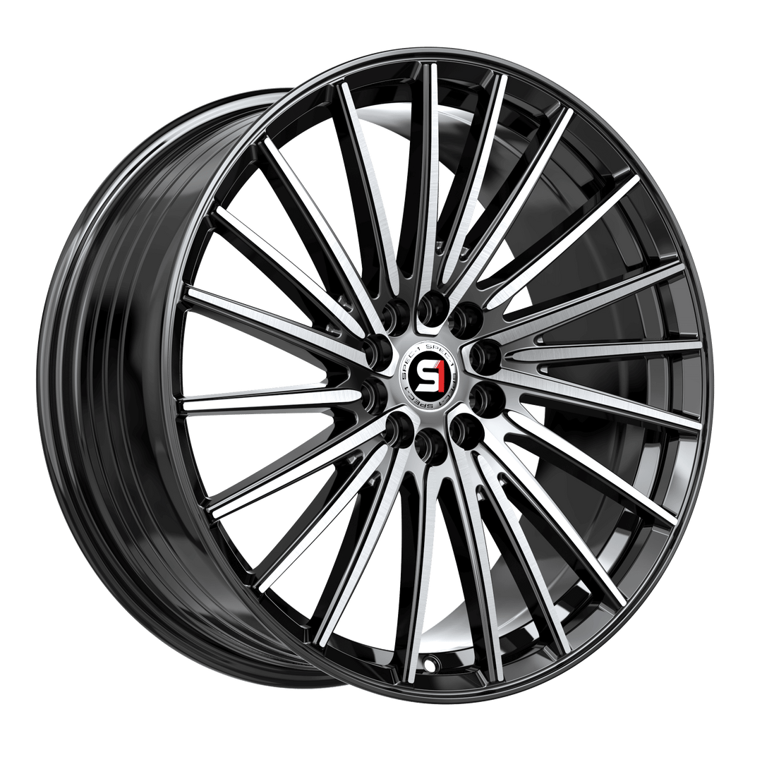 Spec-1 Racing SP-68BM 17x7.5 5x100 / 5x114.3 42 73.1 Gloss Black Machined