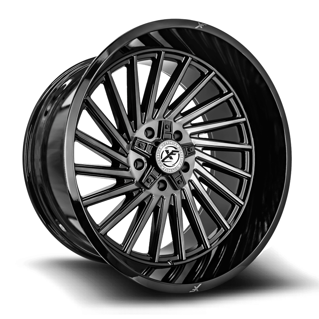 XF Offroad XF-239 20x10 8x165.1 / 8x170 -12 125.2 Gloss Black Brushed Double Dark Tint