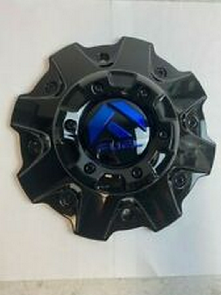 Fuel Matte Black Cap Red Logo - 5/6 Lug