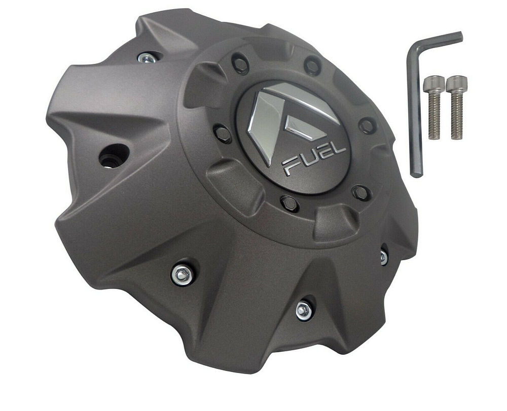 Fuel Gunmetal Covered Cap 5/6 Lug