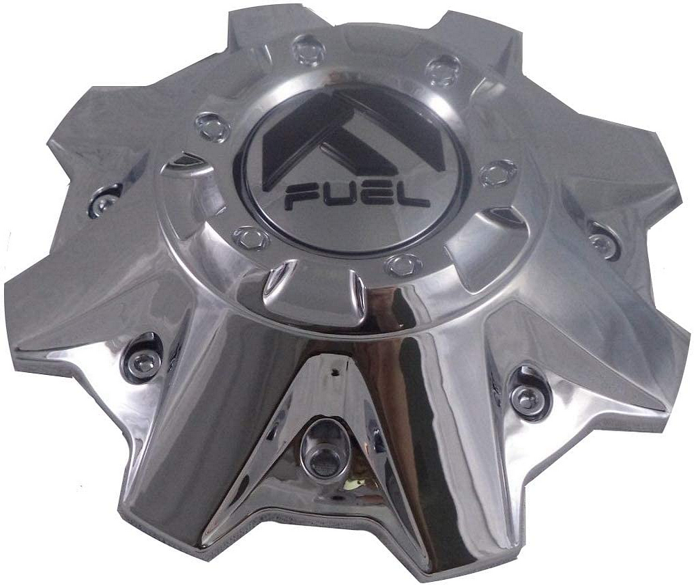 Fuel 8 Lug Chrome Cap (Flat Bottom)