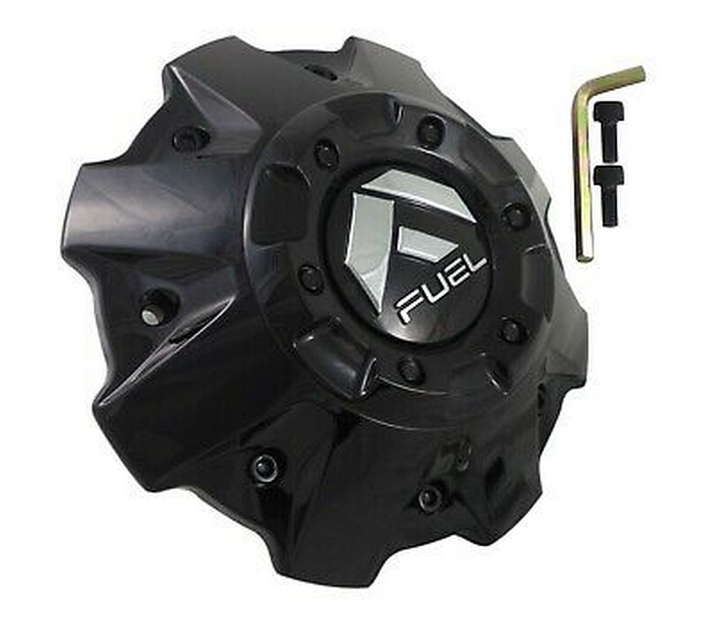 Fuel Gloss Black Cap (Flat) Black Bolts