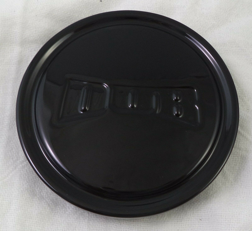 Dub Gloss Black Flat Cap-raised Dub