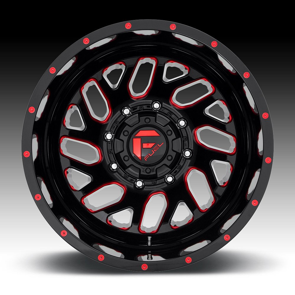 Fuel Dually Cap Rear G-blk Rd Logo 17/82