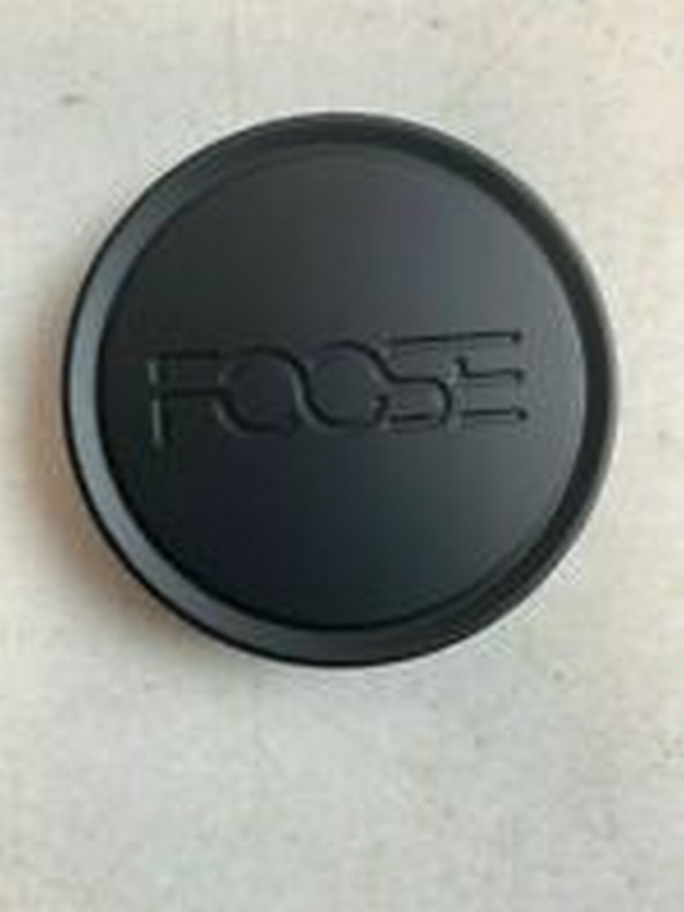 Foose 2.95" Flat Cap-matte Black