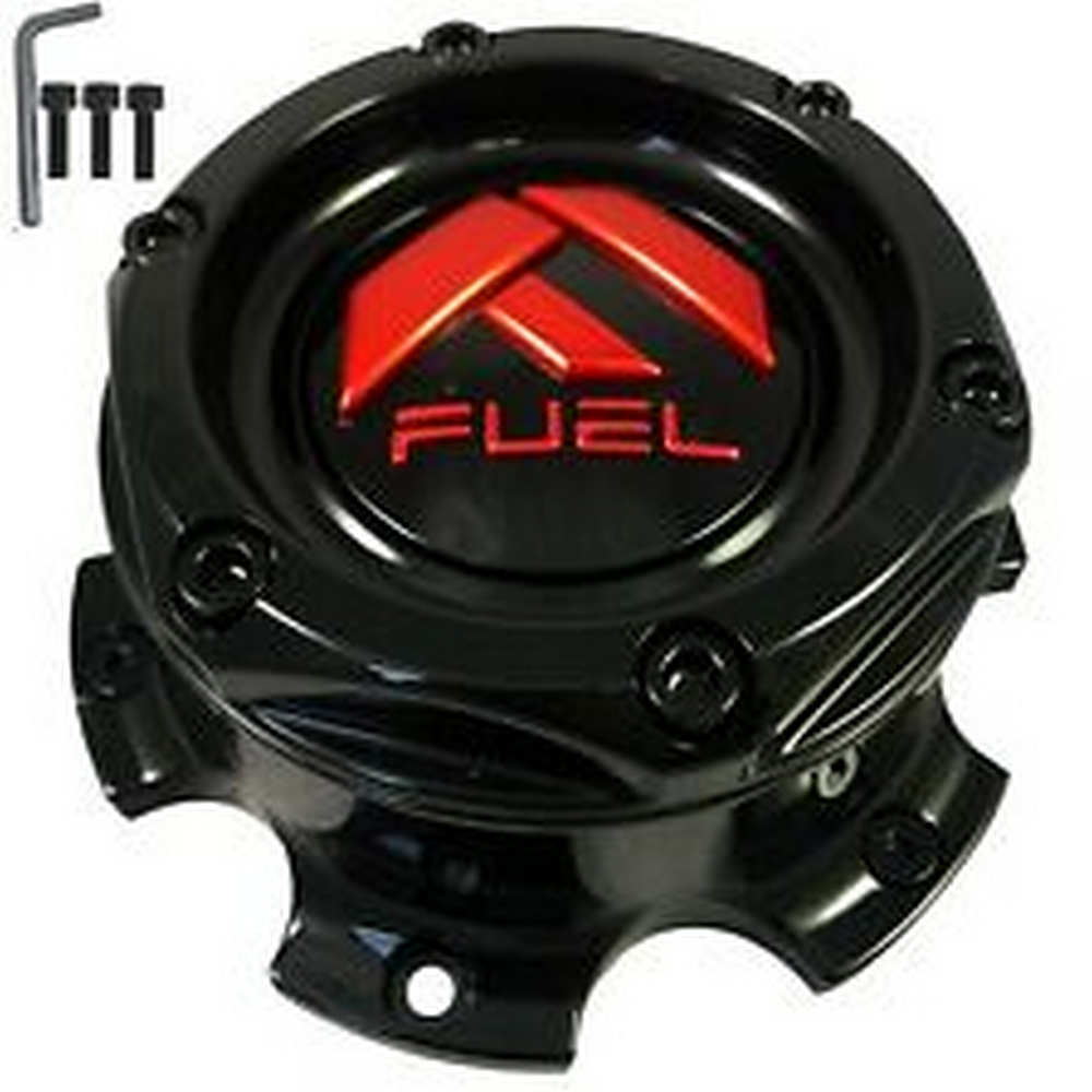 Fuel G-blk Red Bolt On Cap 8x6.5/170 2.5