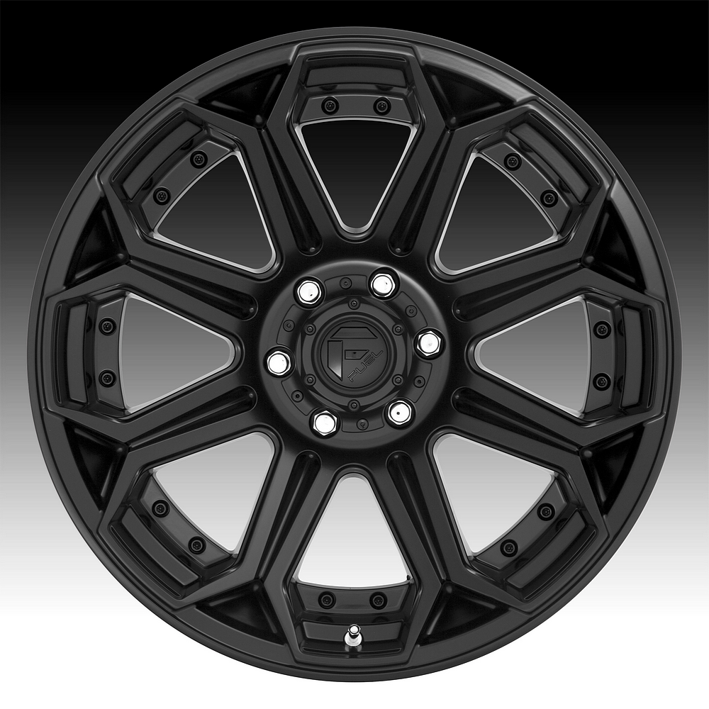 Fuel 5x4.5/5 Bolt On Cap Gloss/matte Blk