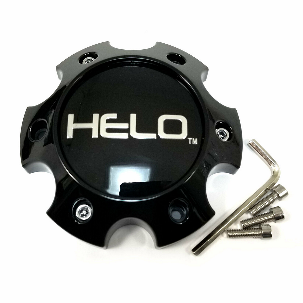 Helo Cap 6x135 Gloss Black