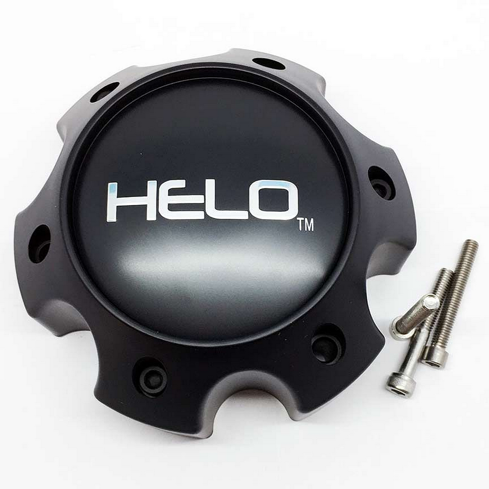 Helo Cap 6x135 Lug H34 - Satin Black
