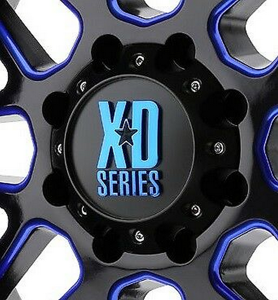 Xds Cap Large 5 Lug Sg-blk-blue Tint Cc