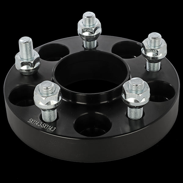DAI Bolt-on Wheel Spacers 5x114.3 12x1.25 - Centerbore 66.1mm - Thickness 25mm - Sold In Pairs (2)