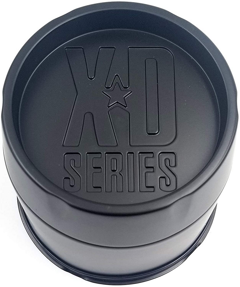 Kmc Cap Push Thru S-blk 3.27"