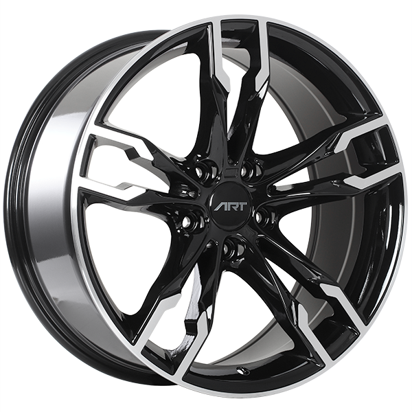 ART Replica 165 18x8.0 5x120 35 72.6mm Gloss Black - Machined Face