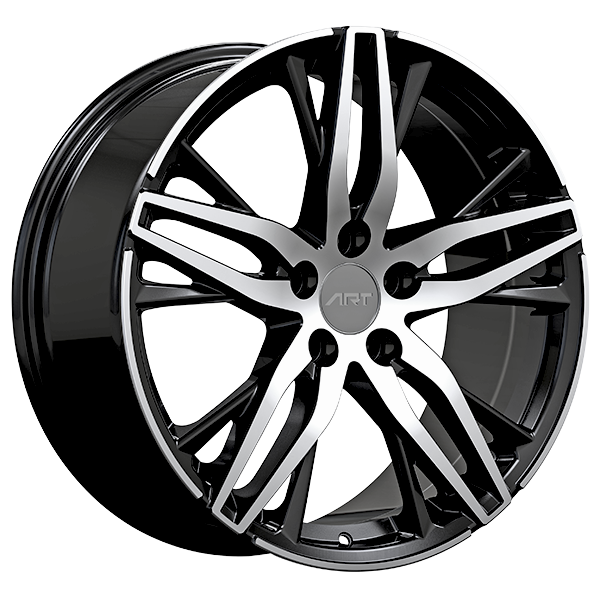 ART Replica 332 19x8.5 5x114.3 45 64.1mm Gloss Black - Machined Face