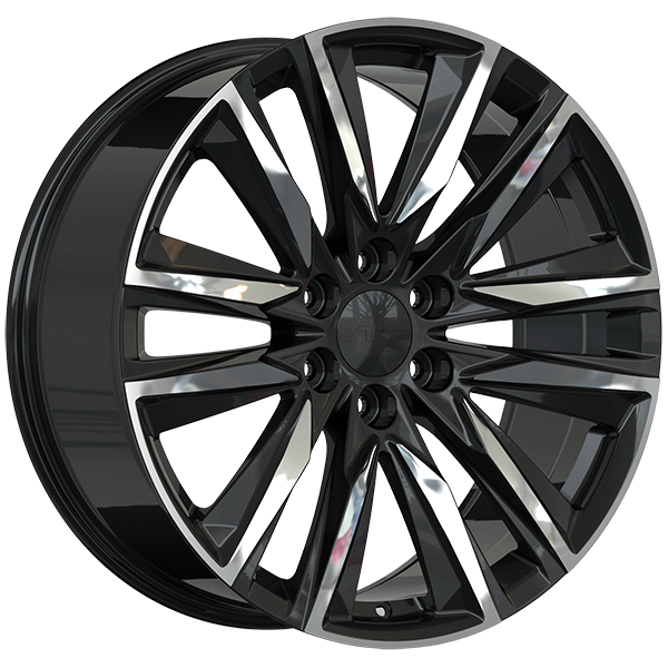 ART Replica 354 20x9.0 6x139.7 28 77.8mm Gloss Black - Machined Face DURACOAT