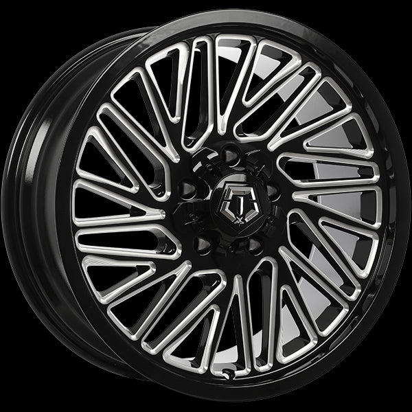 TIS Wheels 553 20x9.0 5x127 / 5x139.7 18 87.1mm Gloss Black - Milled Edge