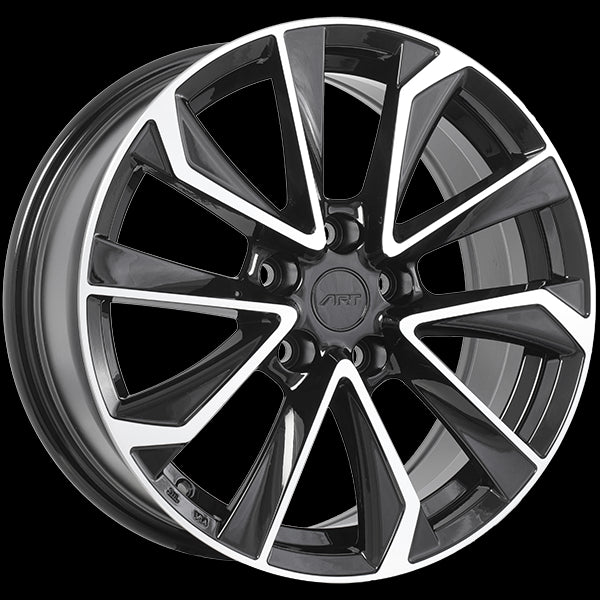 ART Replica 179 19x7.5 5x114.3 35 60.1 Gloss Black - Machined Face