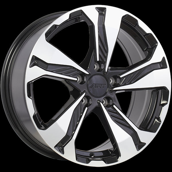 ART Replica 298 17x7.5 5x114.3 45 64.1 Gloss Black - Machined Face