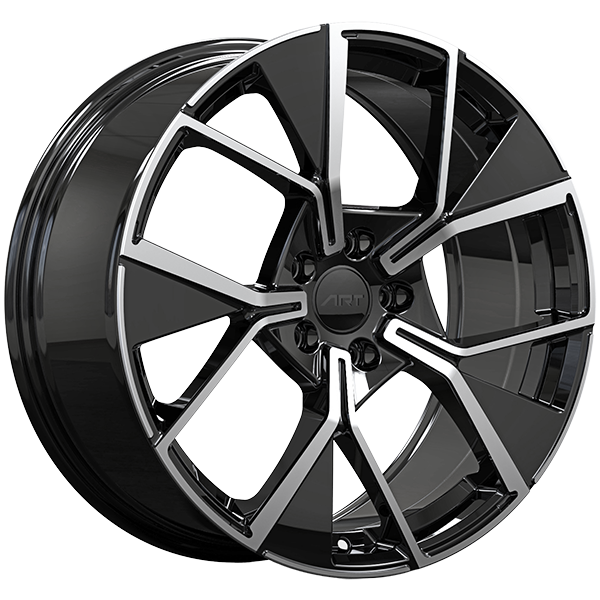 ART Replica 364 20x8.5 5x112 35 66.5 Gloss Black - Machined Face