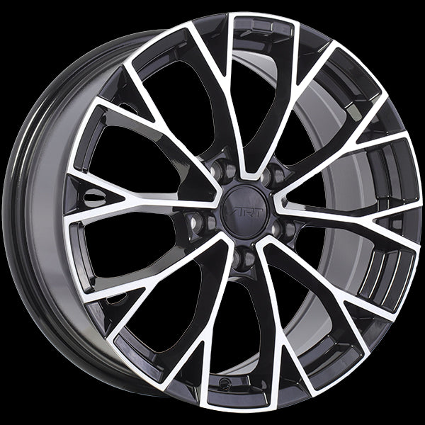 ART Replica 382 17x7.5 5x112 45 57.1 Gloss Black - Machined Face