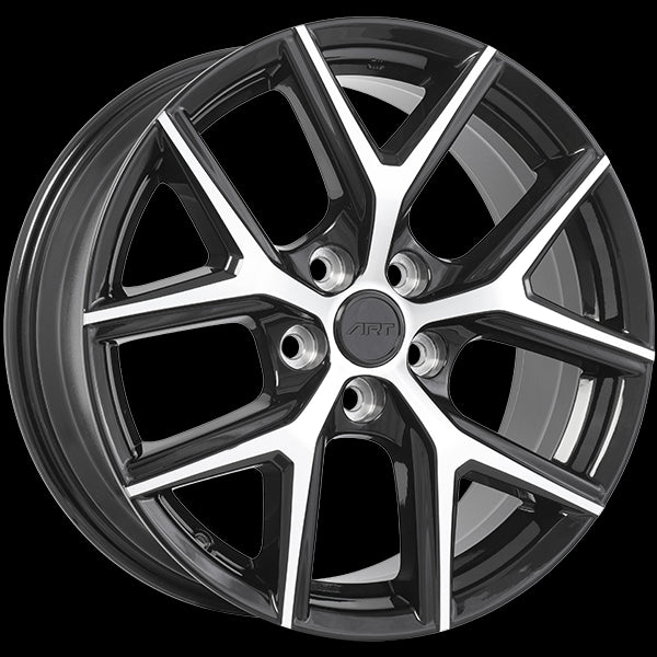 ART Replica 383 18x7.5 5x114.3 45 60.1 Gloss Black - Machined Face