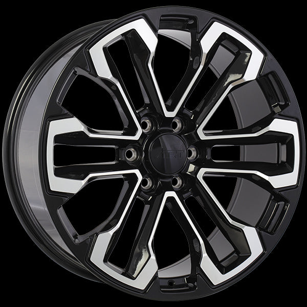 ART Replica 390 22x9.0 6x139.7 24 78.1 Gloss Black - Machined Face