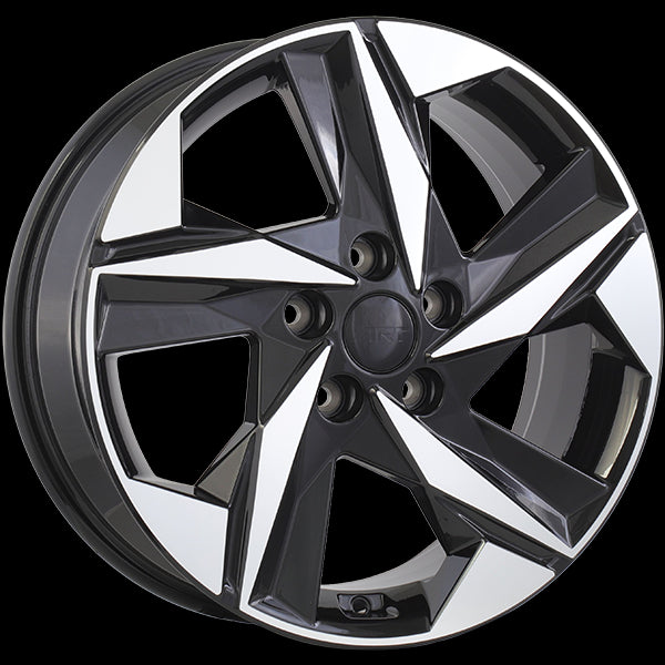 ART Replica 393 17x7.0 5x114.3 45 67.1 Gloss Black - Machined Face