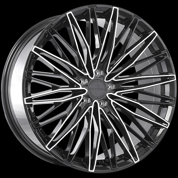 Ruffino Stellare 20x9.0 5x112 35 66.6 Gloss Black - Machined Face